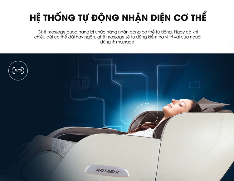 Chức năng quét toàn thân giúp massage chính xác.