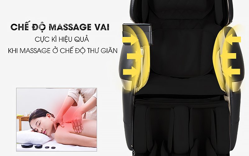 Ghế massage Kaitashi KS-200| Cơ chế massage vai linh hoạt
