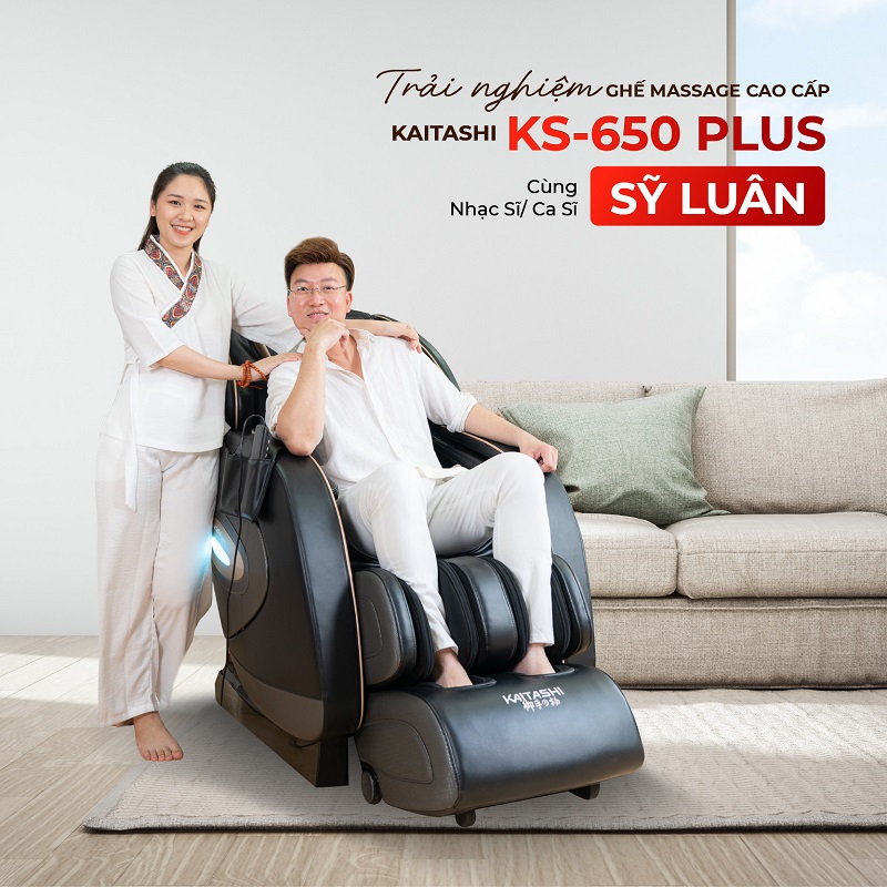 Gia đình ca nhạc sỹ Sỹ Luân tin dùng ghế massage kaitashi KS-650 Plus