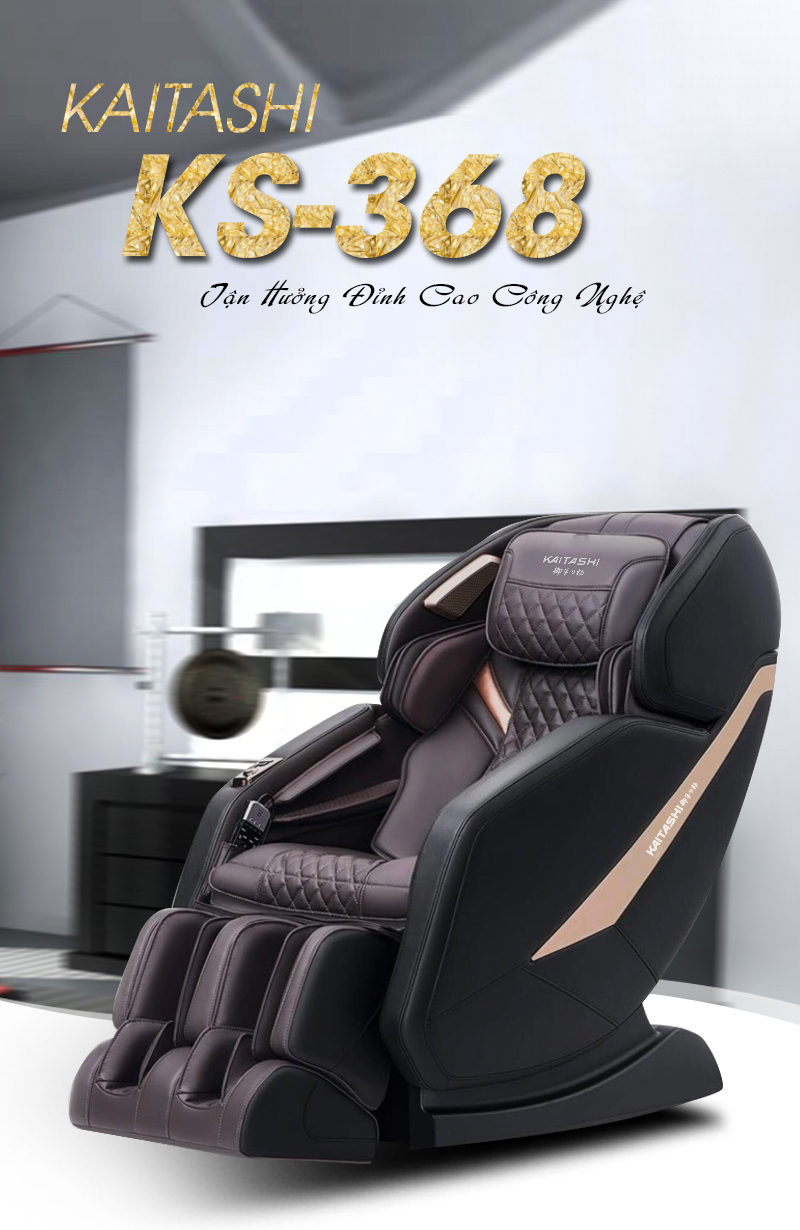 Ghế masage KS-368 tích hợp công nghệ massage AI thông minh.