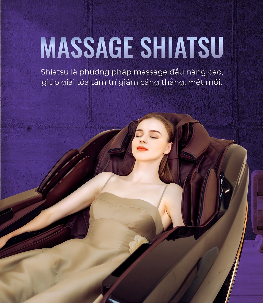 Tích hợp tính năng massage đầu Shiatsu 