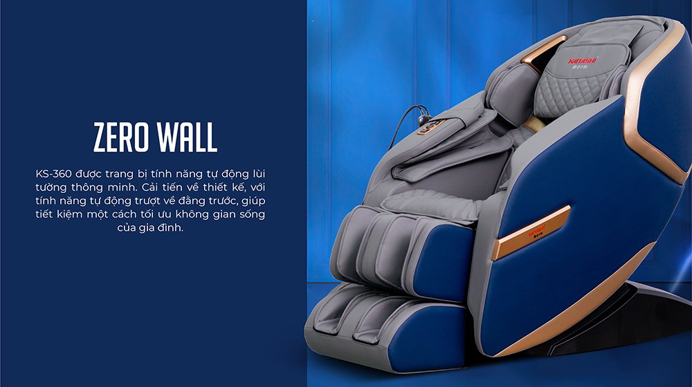 Tính năng lùi tường tự động Zero Wall giúp tối ưu diện tích