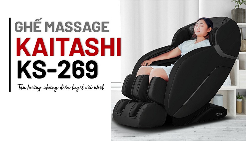 Ghế massage Kaitashi KS-269 Black - Sự lựa chọn hoàn hảo cho gia đình