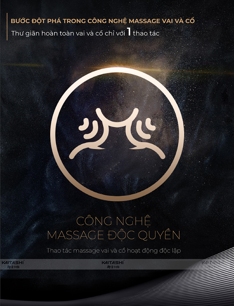 Công nghệ massage cổ, vai, gáy độc quyền trên KS-990