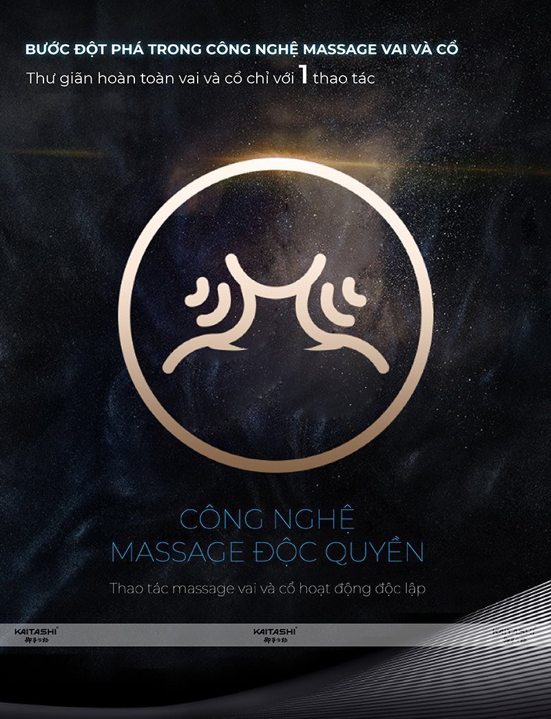 Công nghệ massage cổ, vai, gáy độc quyền trên KS-990