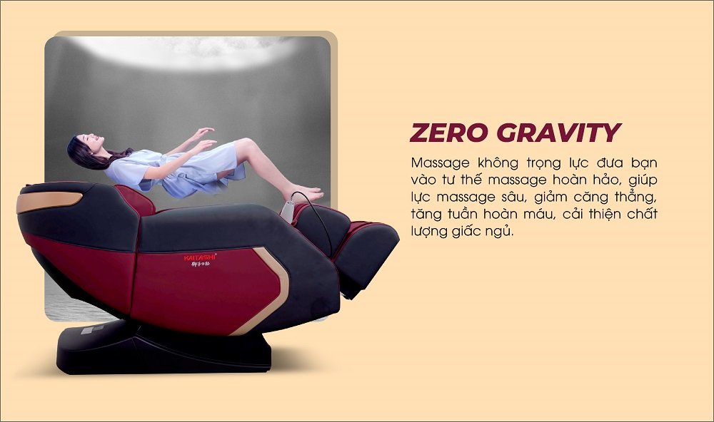 Massage không trọng lực với tính năng Zero Gravity
