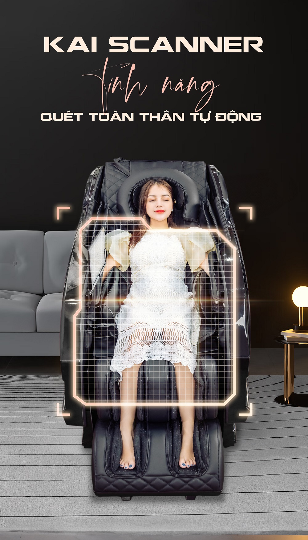 Ghế massage Kaitashi KS-950 cảm biến kai scanner