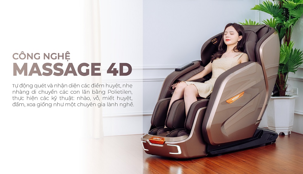 Công nghệ massage 4D - Massage chân thực và trọn vẹn