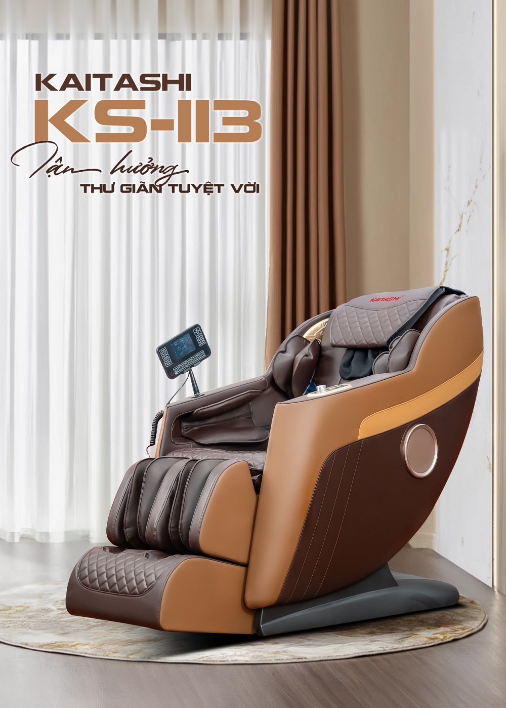 Ghế massage Kaitashi KS-113 thế hệ mới 2024