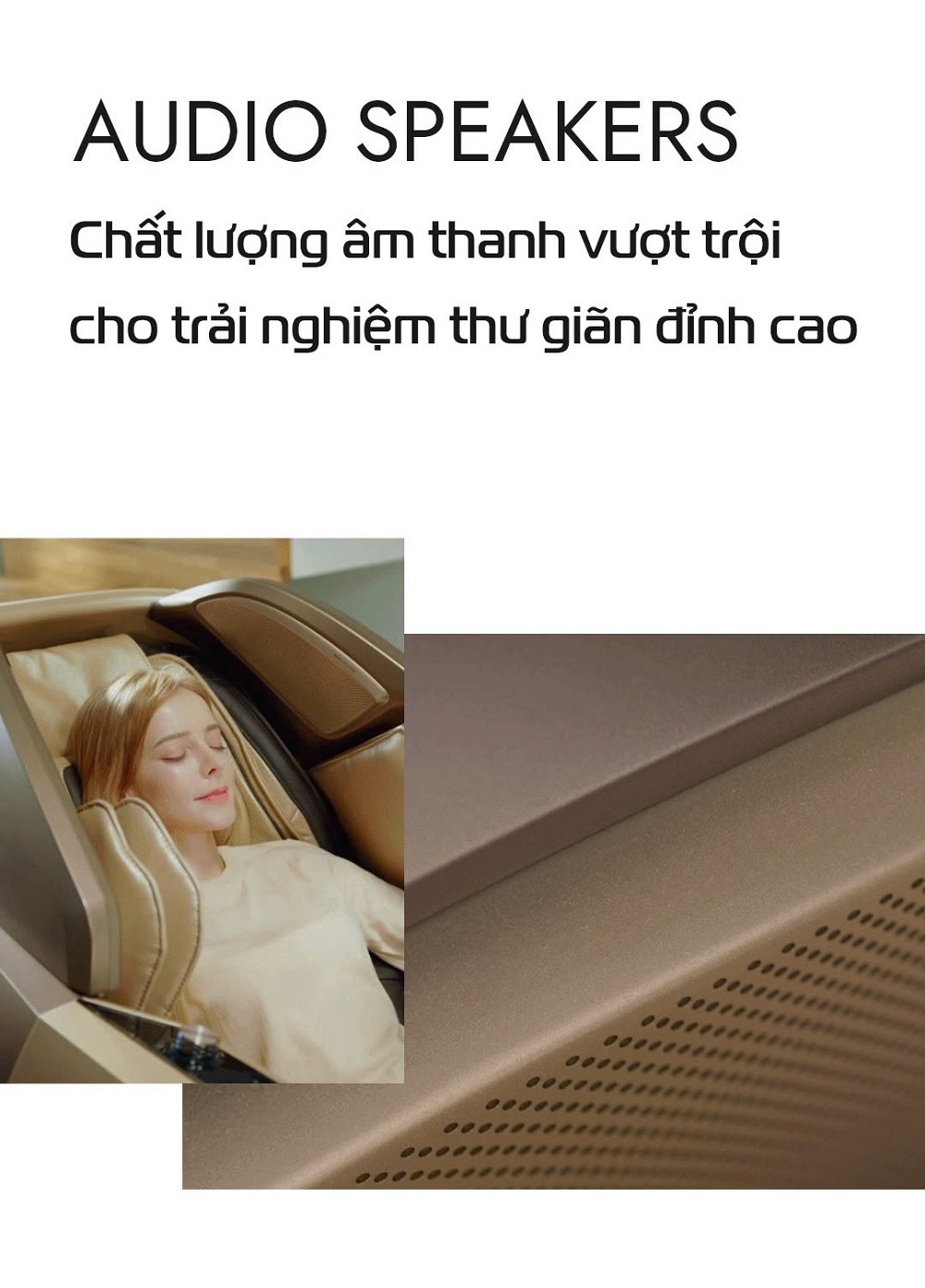 Ghế massage Kaitashi Nexus KS-550 giải trí với âm thanh sinh động