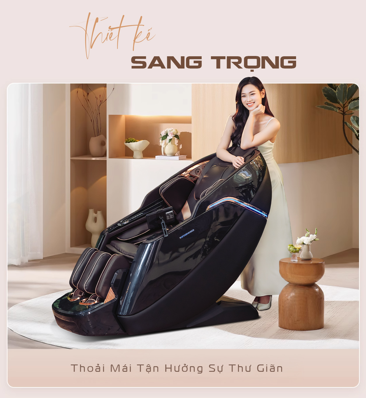 Ghế massage Kaitashi Higo - Thư giãn sâu, phục hồi cơ thể