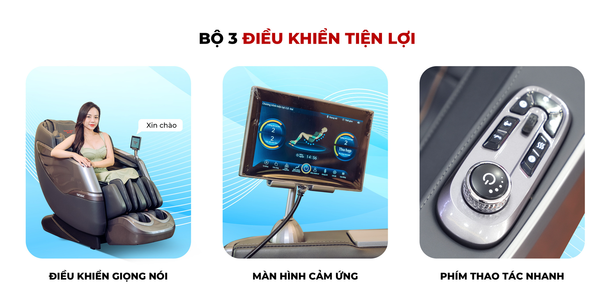 ghế massage kaitashi suki điều khiển thông minh