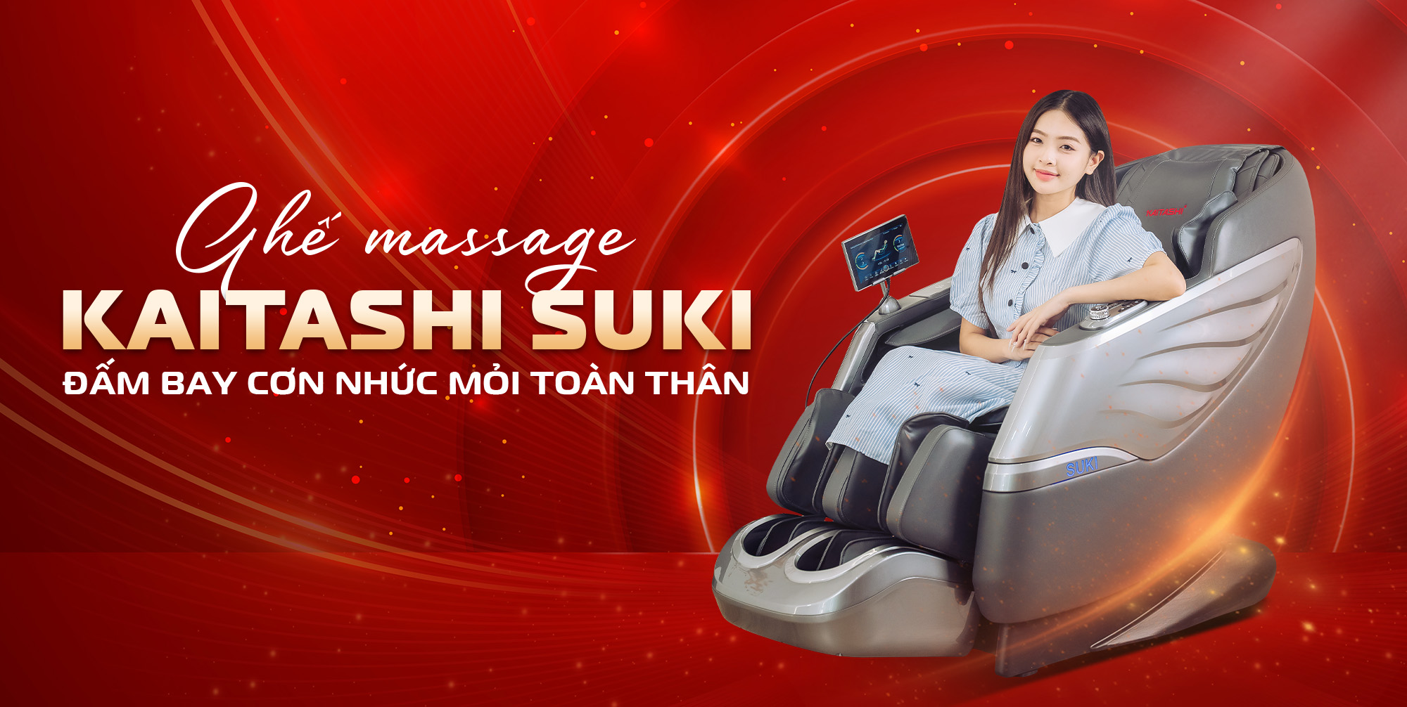 Đến showroom Kaitashi ngay để được trải nghiệm ghế mát xa miễn phí!
