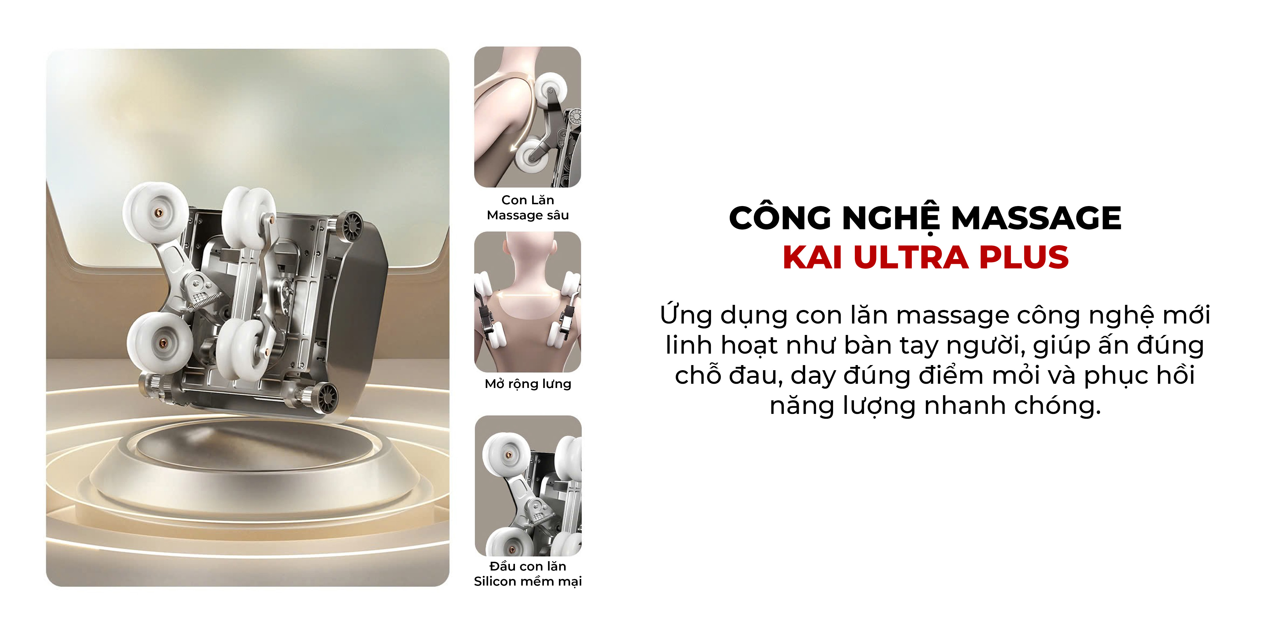 Ghế massage Kaitashi Suki con lăn mát xa