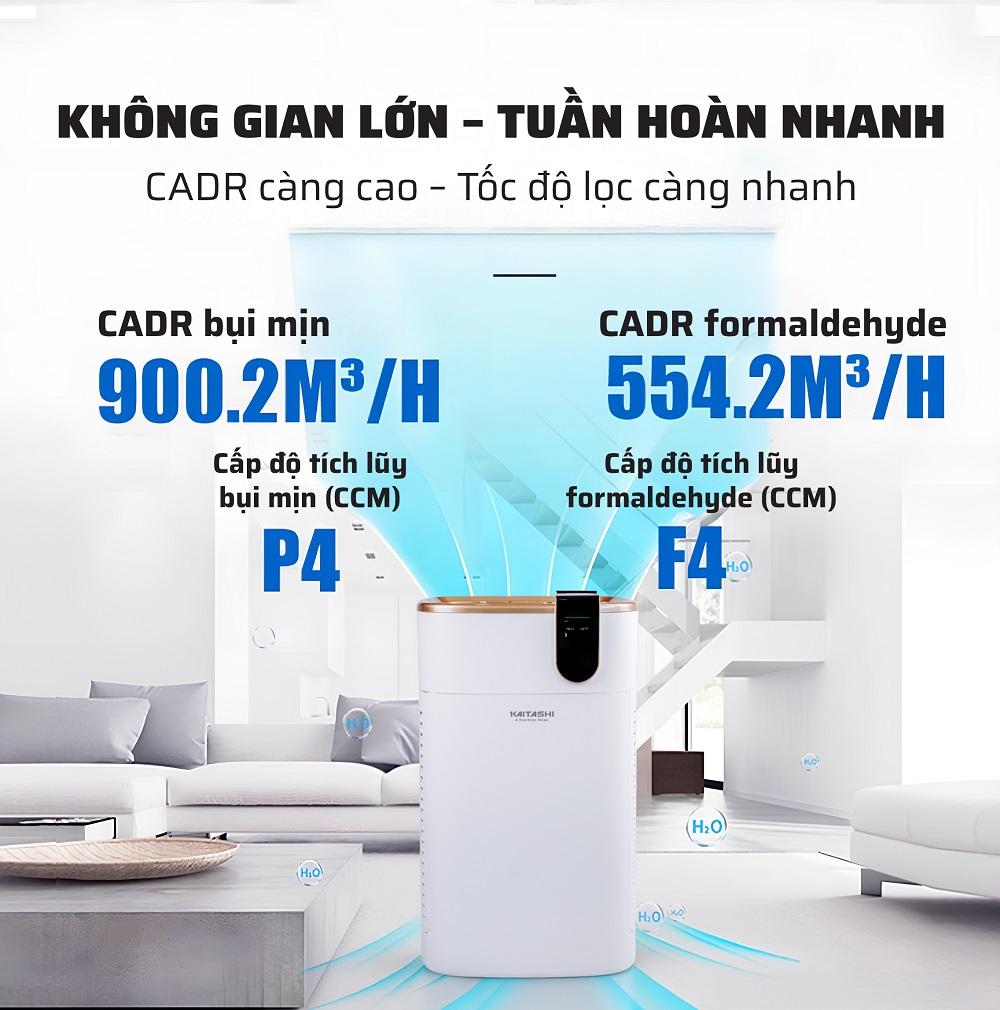 Kaitashi KKS-500 tốc độ lọc khí nhanh