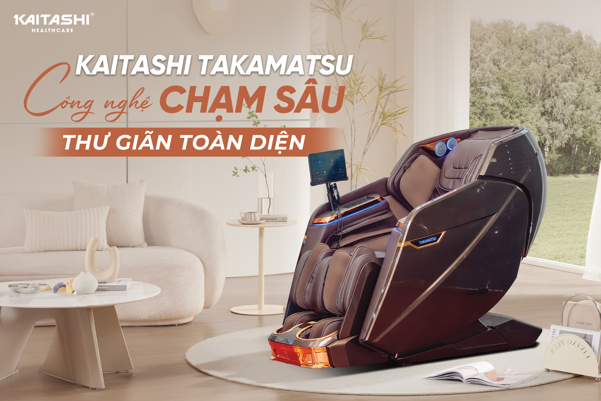 Ghế massage Takamatsu - Đưa bạn v&agrave;o thế giới thư gi&atilde;n ho&agrave;n hảo