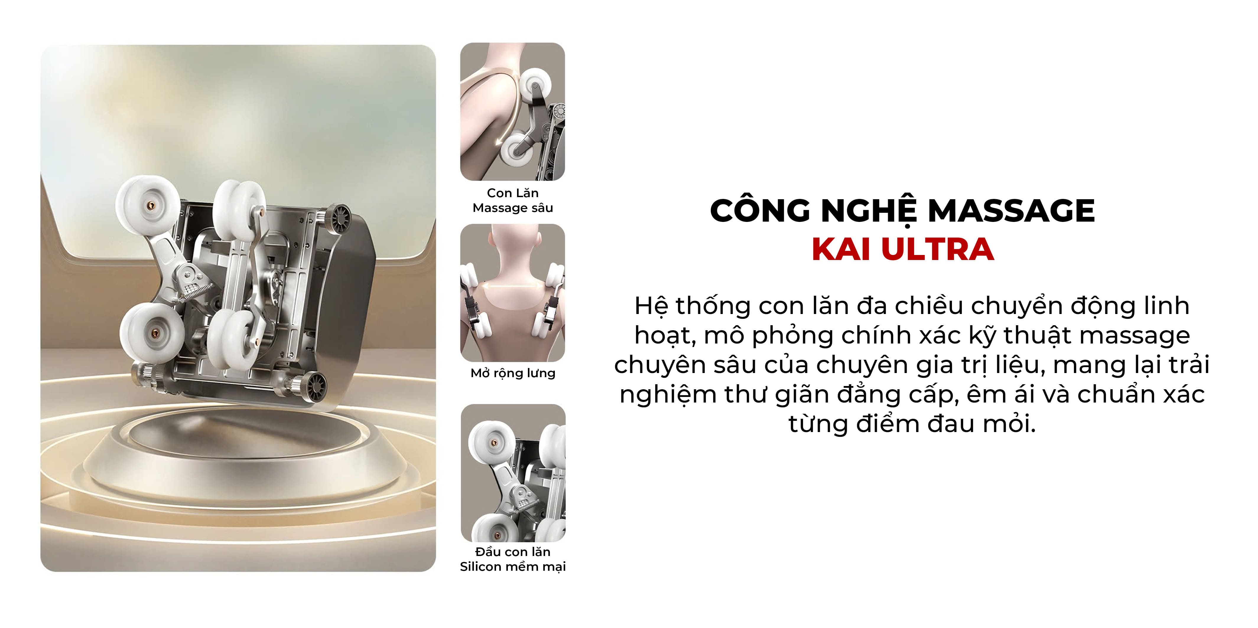 Ghế massage Kaitashi Neko - Thư giãn cơ bắp chuyên sâu cùng công nghệ Kai Ultra