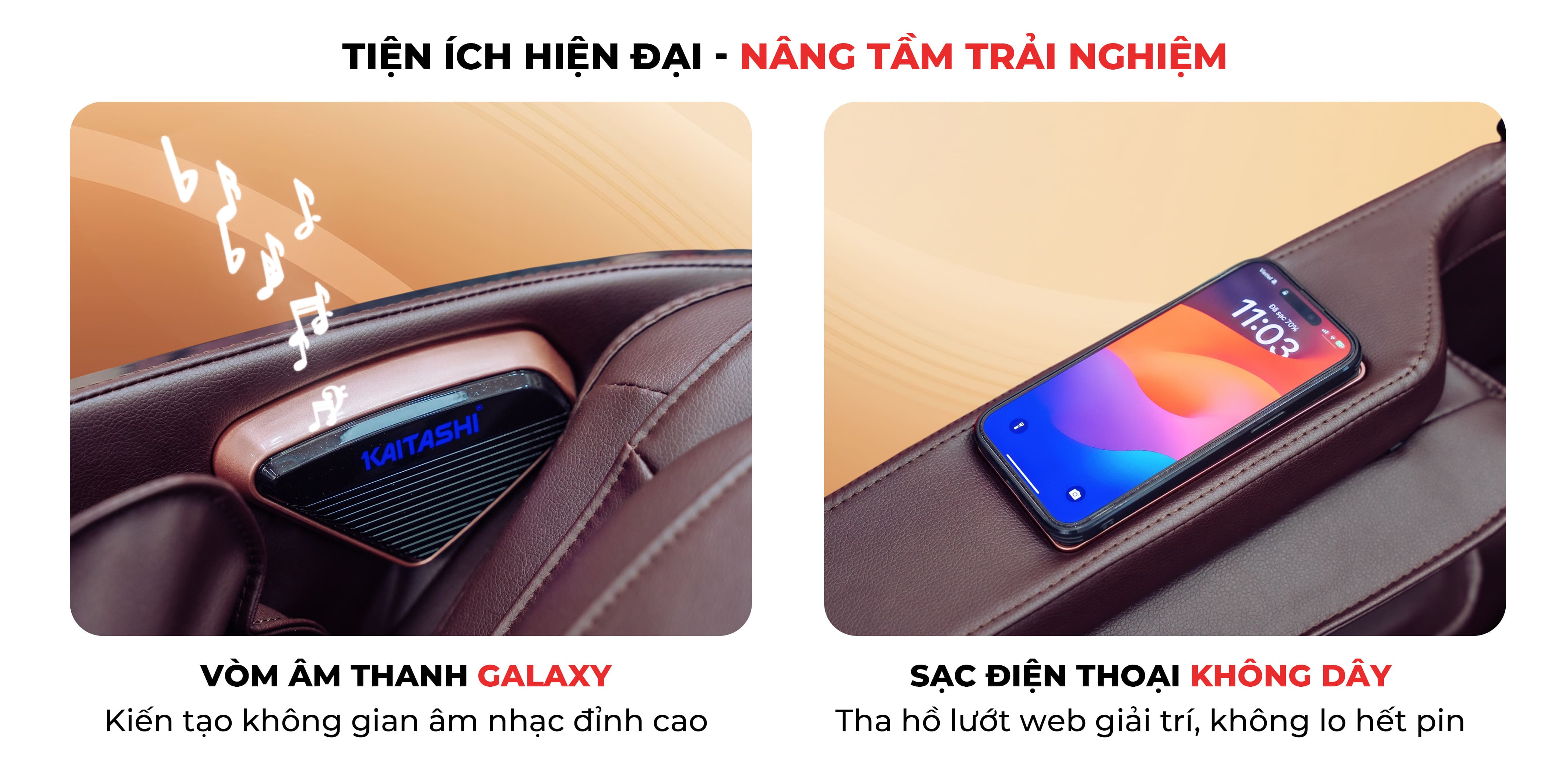 Ghế massage Kaitashi Neko - tiện ích hiện đại, nâng taafmf trải nghiệm sống