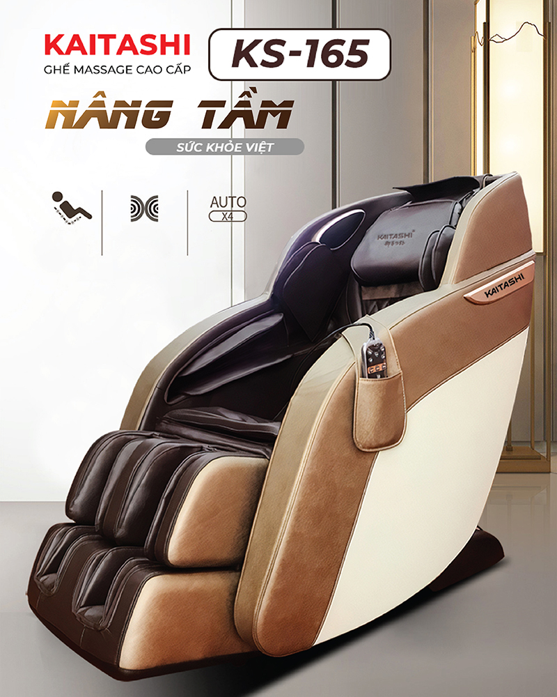 Ghế massage Kaitashi KS-165 - Chuyên gia massage tại nhà 