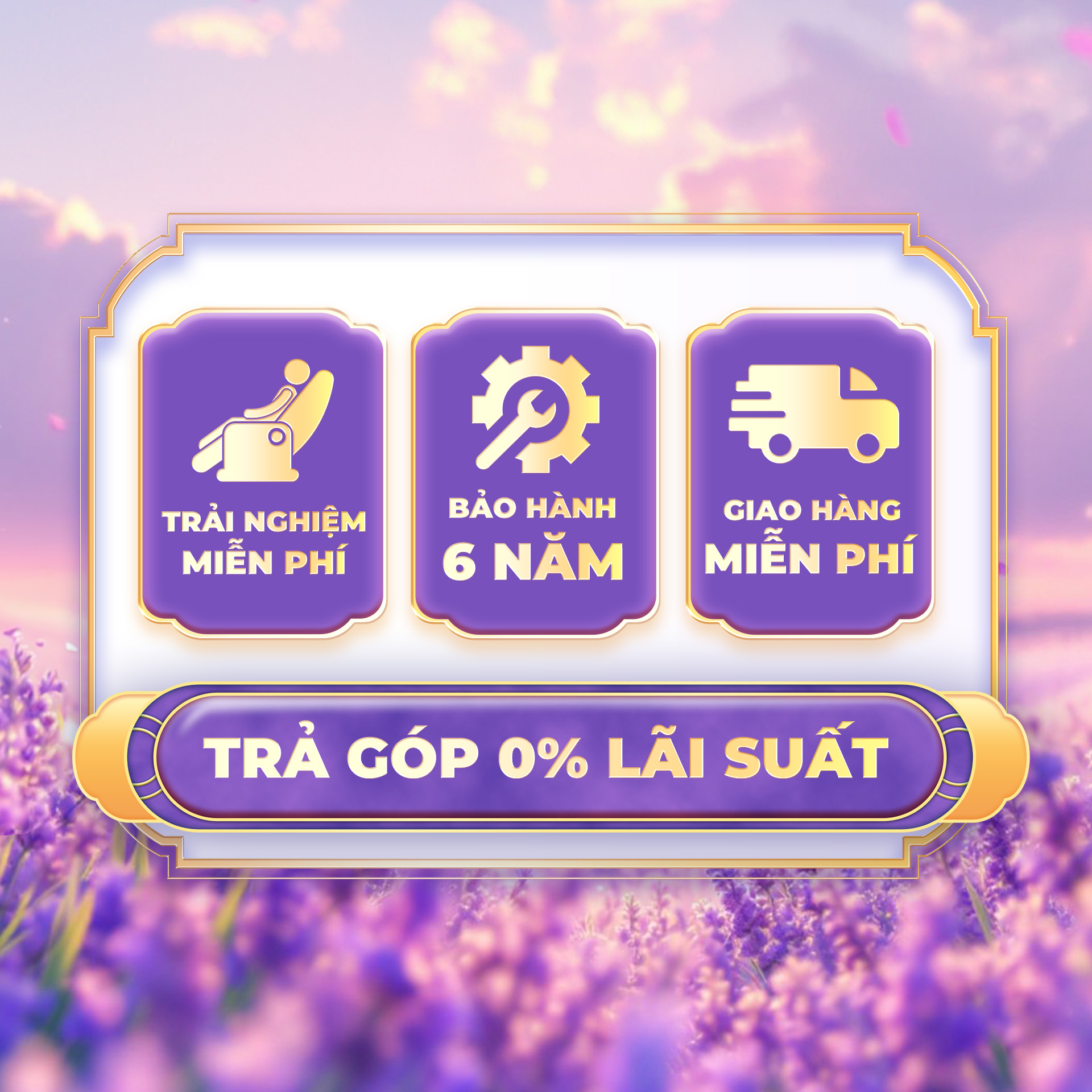 Hỗ trợ trả góp 0% lãi suất – trải nghiệm miễn phí – bảo trì trọn đời