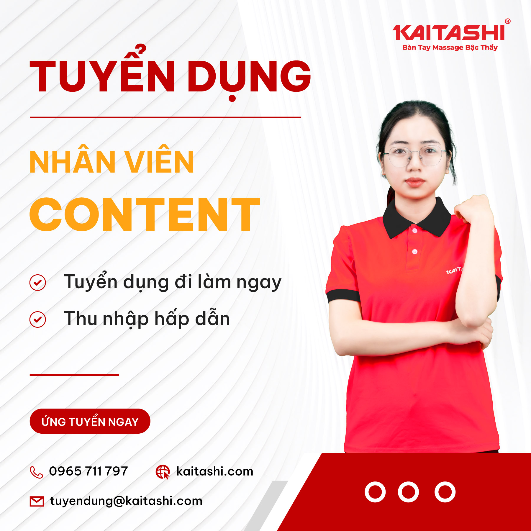 Kaitashi tuyển dụng Content Seo lương hấp dẫn đi làm ngay