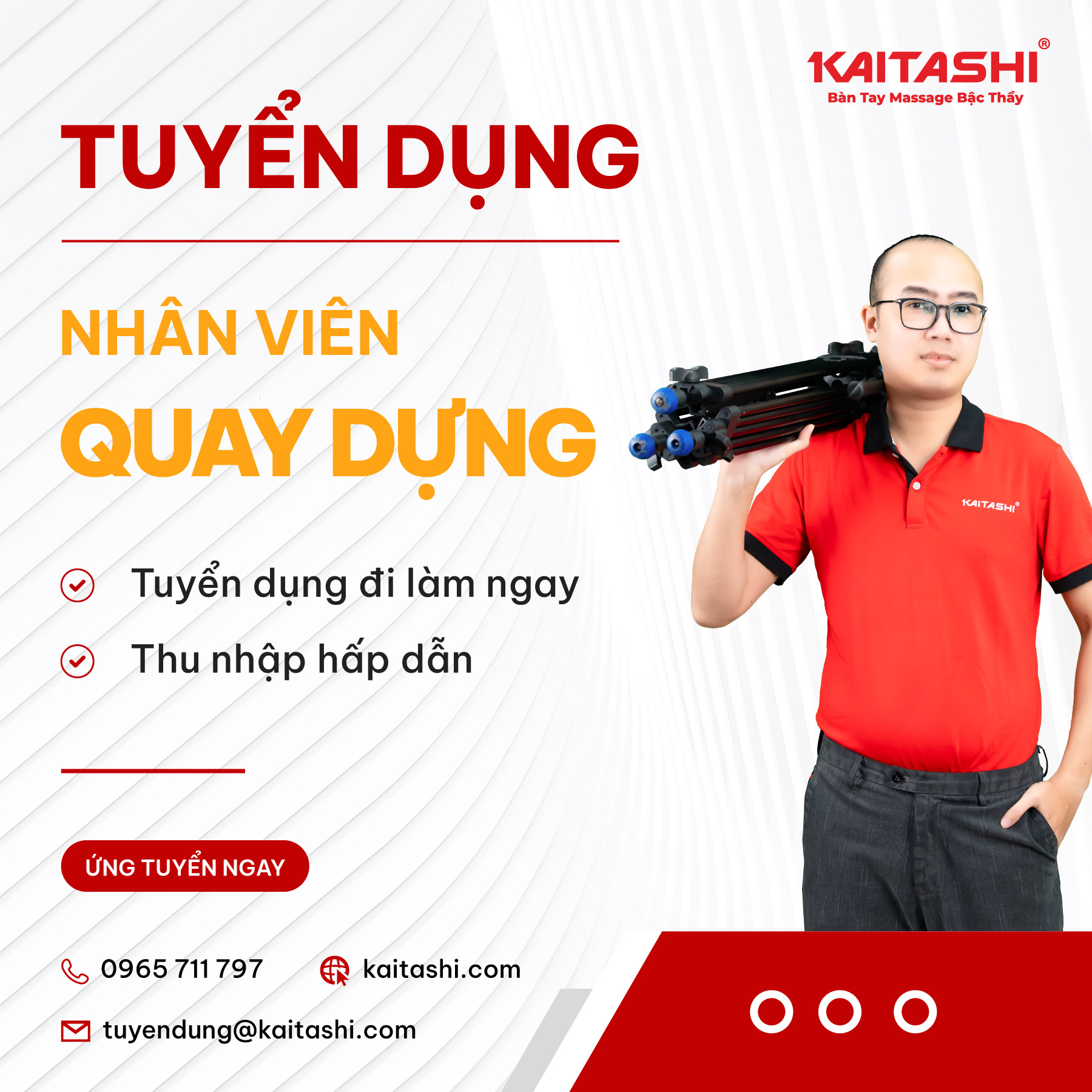 Kaitashi tuyển dụng nhân viên quay - dựng((Video Editor))