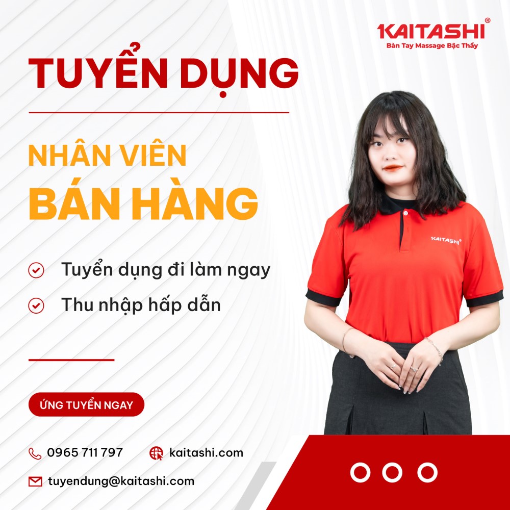 Kaitashi tuyển nhân viên bán hàng