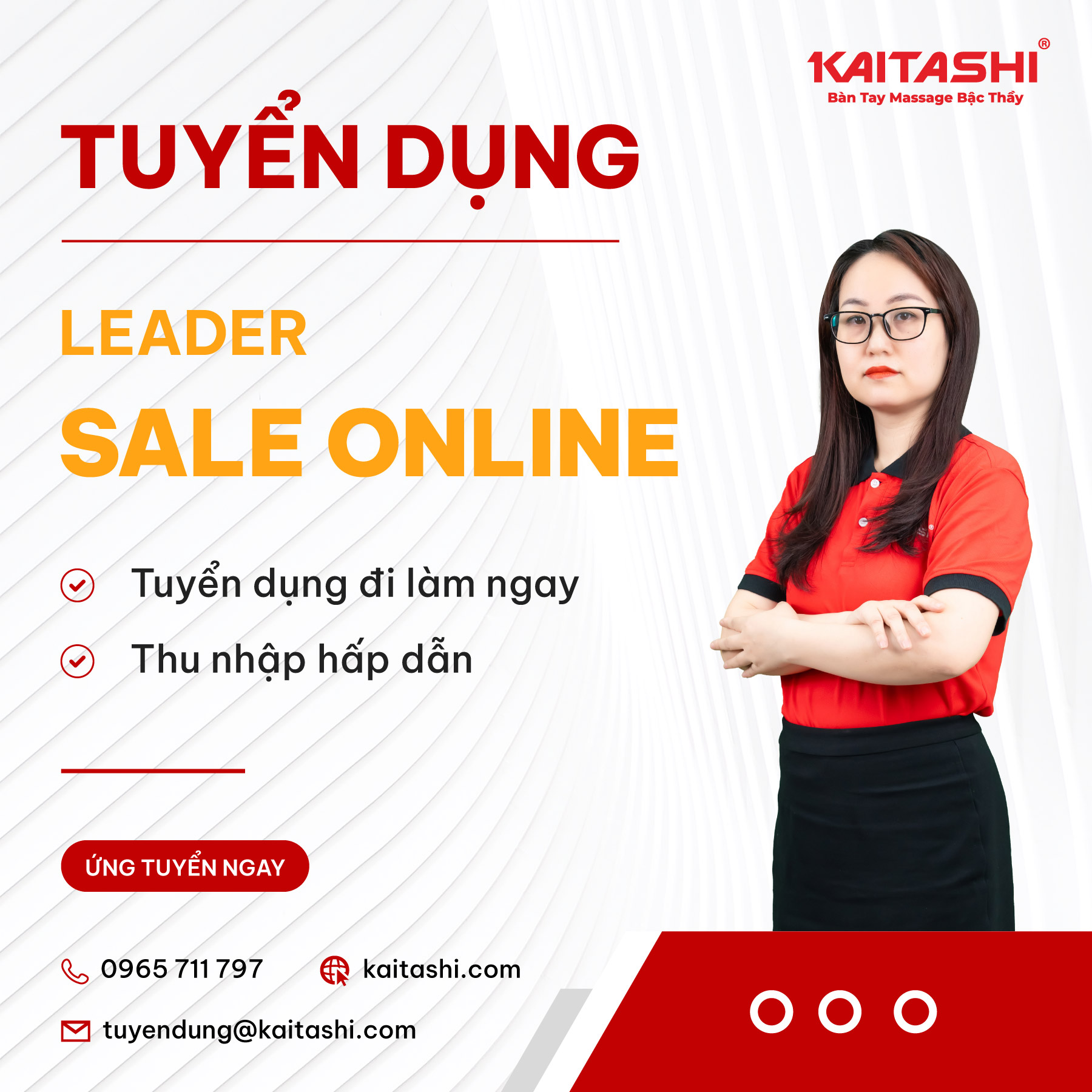 Kaitashi tuyển leader sale online