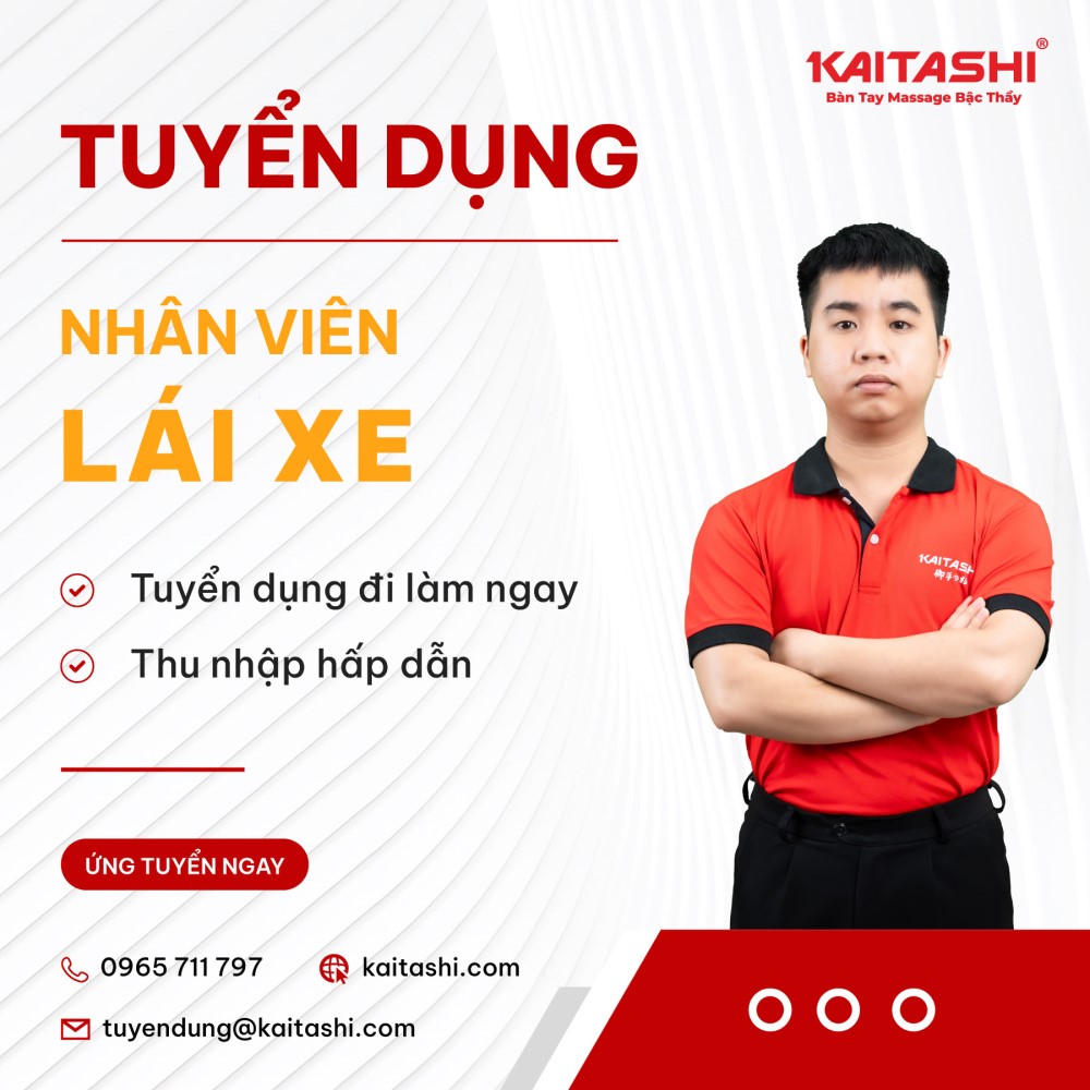 Kaitashi tuyển nhân viên lái xe