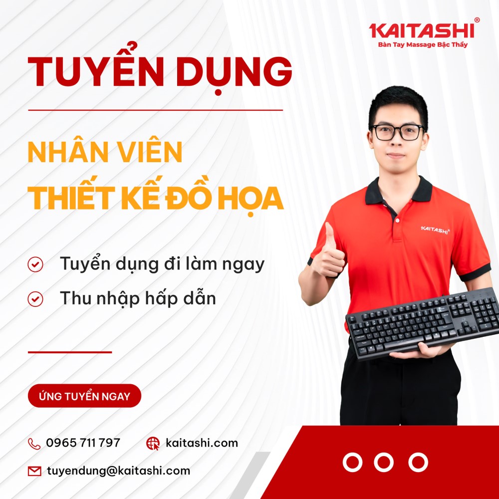 Kaitashi tuyển nhân viên thiết kế đồ họa