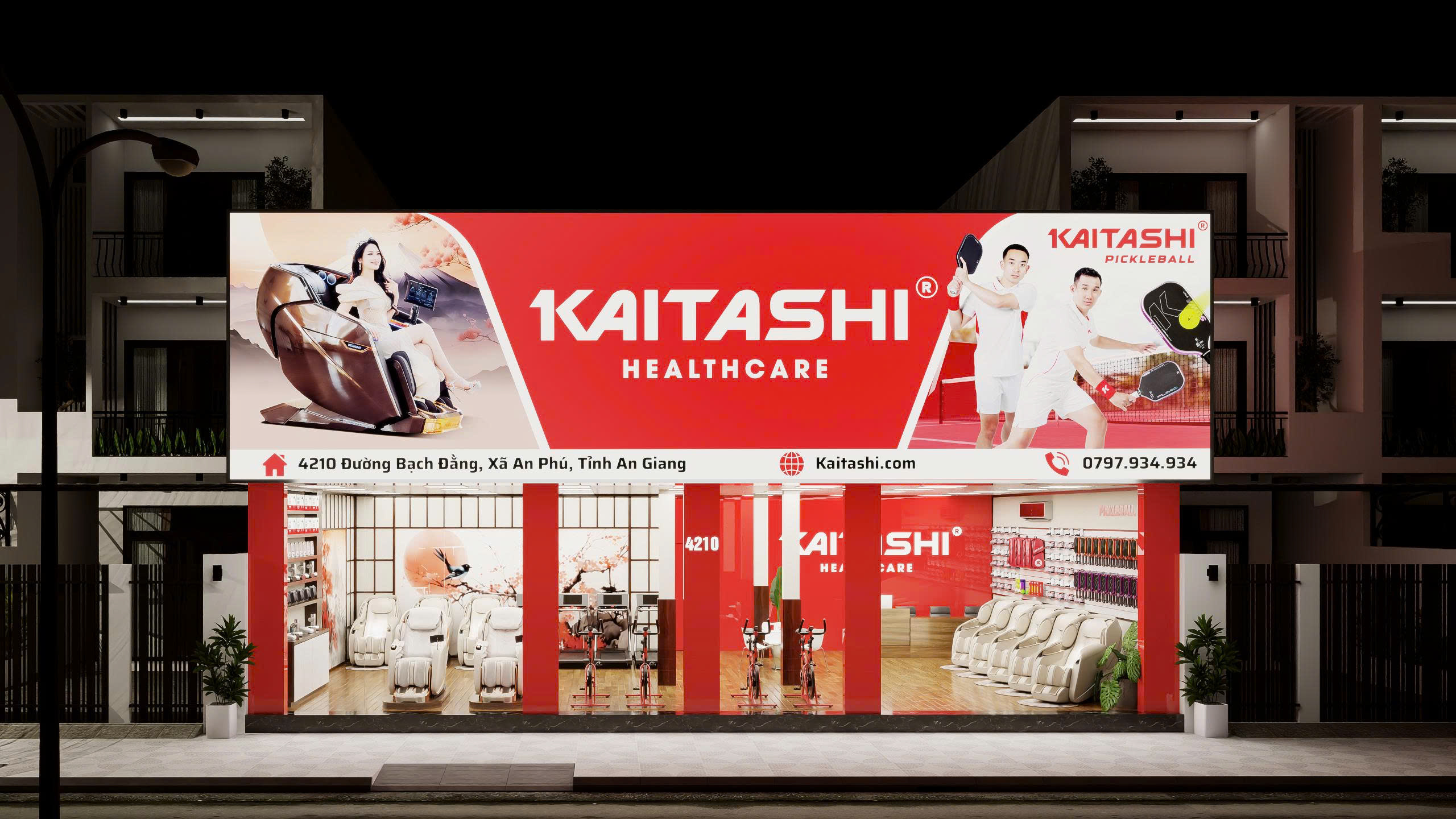 Dấu Ấn Tiên Phong Kaitashi: Kỷ Nguyên Showroom 2in1 Sức Khỏe và Thể Thao