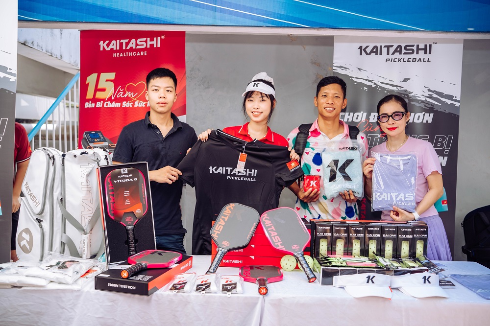 Gian hàng trưng bày sản phẩm pickleball của Kaitashi