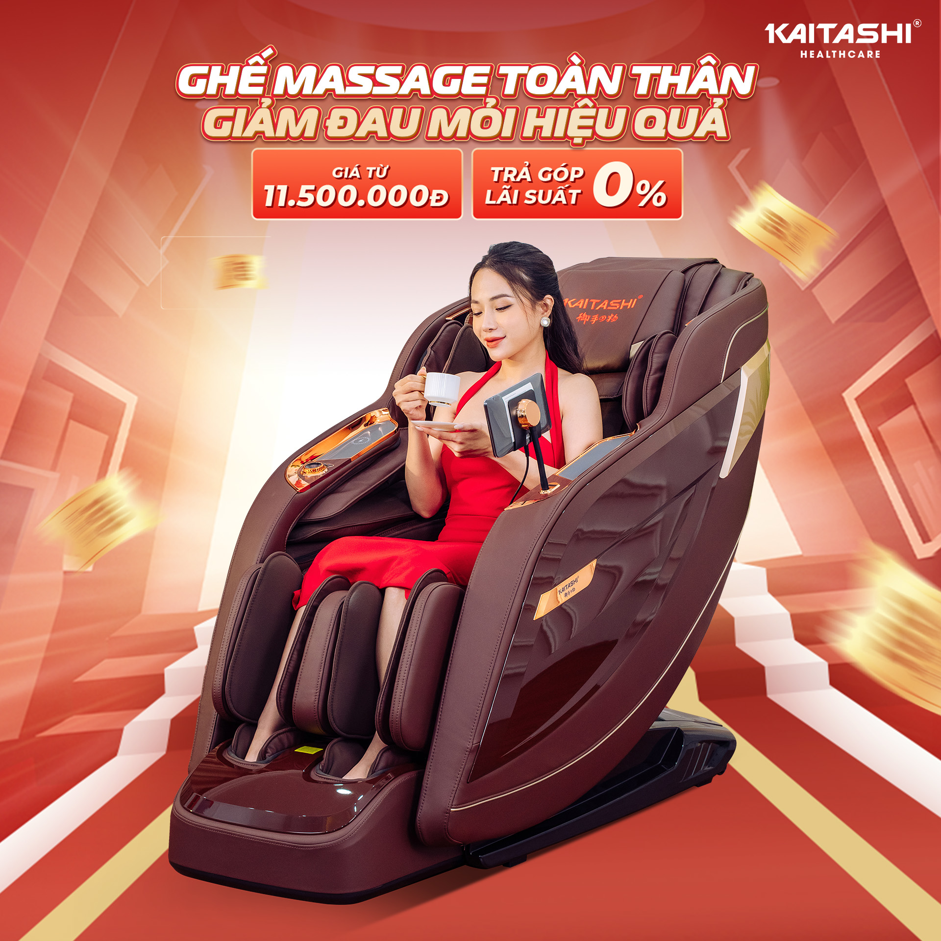 ghế massage Kaitashi giảm giá cuối năm