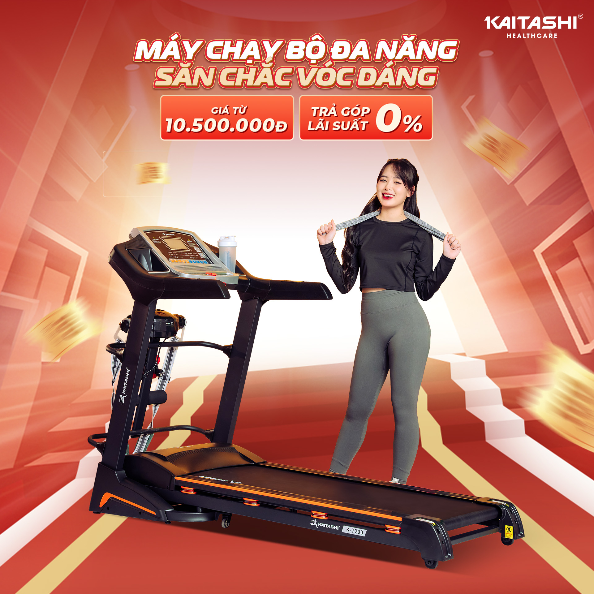 máy chạy bộ Kaitashi giảm giá cuối năm