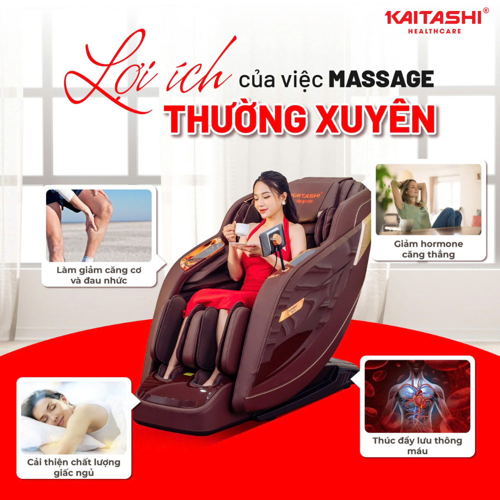 Lợi ích sức khỏe của ghế massage Kaitashi