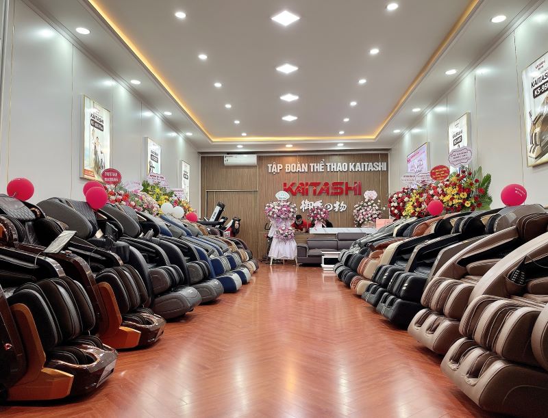 Một góc showroom ghế massage Kaitashi tại Đắk Nông