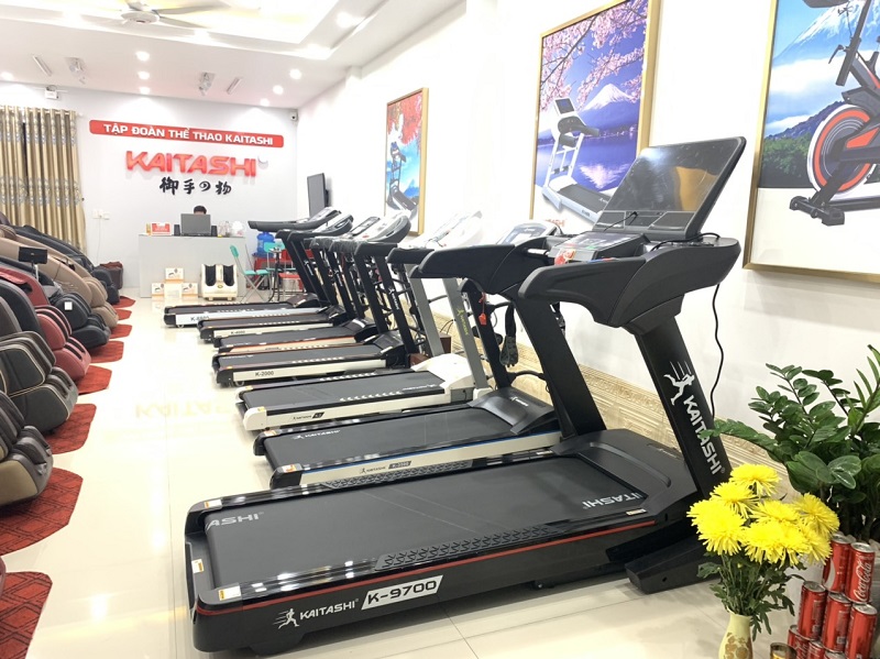 Showroom trưng bày máy chạy bộ của Kaitashi Tuyên Quang 