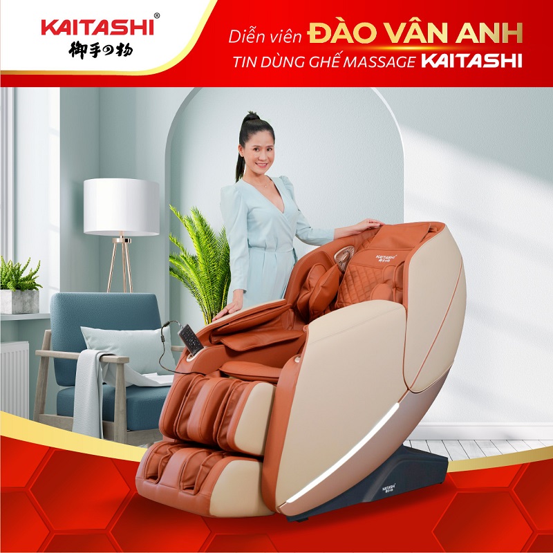Diễn viên Đào Vân Anh tin dùng sản phẩm ghế massage Kaitashi KS-268 
