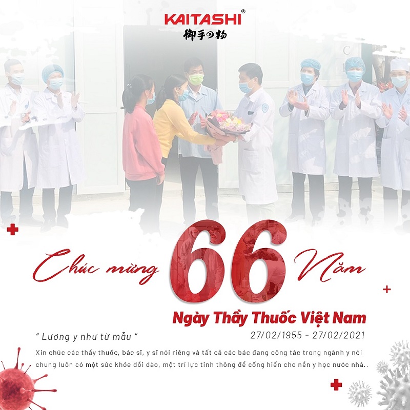 Chúc mừng ngày Thầy Thuốc Việt Nam 27/2 - Kaitashi giảm giá tới 50%